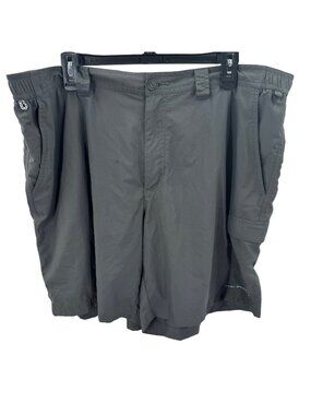 Columbia PFG Mens Omni-Shade Grey Nylon Cargo Shorts Size 40